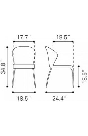 Oulu Dining Chair Graphite