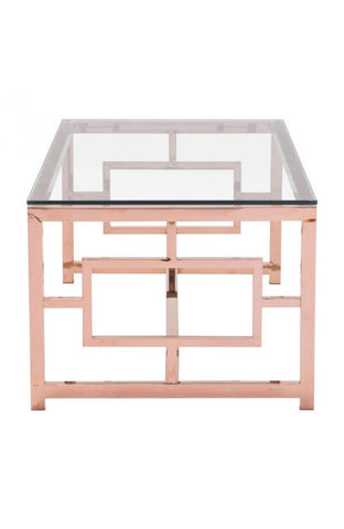 Geranium Coffee Table Rose Gold