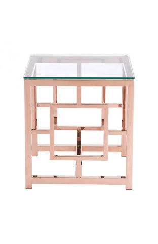 Geranium Side Table Rose Gold