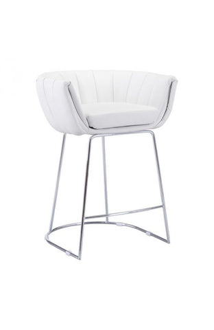 Latte Counter Chair White