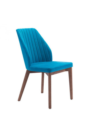 Vaz Dining Chair Blue Velvet