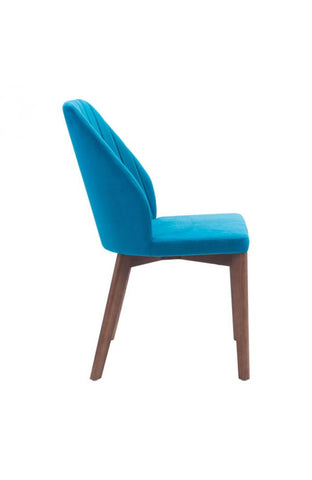 Vaz Dining Chair Blue Velvet