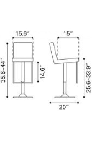 Puma Bar Chair White