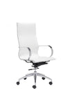 Glider High Back Office Chair White