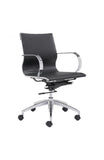 Glider Low Back Office Chair Black