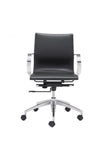 Glider Low Back Office Chair Black