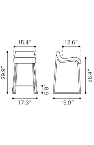 Father Counter Stool Vintage White