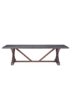 Durham Dining Table Gray & Distressed Fir