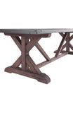 Durham Dining Table Gray & Distressed Fir