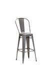 Elio Bar Chair Gunmetal