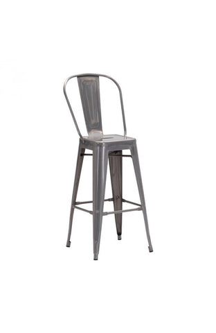 Elio Bar Chair Gunmetal