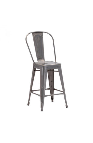 Elio Counter Chair Gunmetal