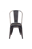 Elio Dining Chair Antique Black Gold