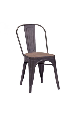 Elio Dining Chair Rustic Wood