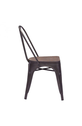 Elio Dining Chair Rustic Wood