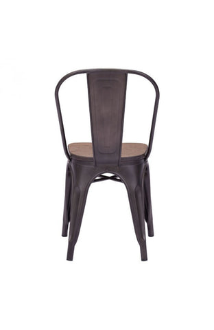 Elio Dining Chair Rustic Wood