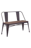 Elio Double Bench Rustic Wood