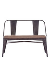 Elio Double Bench Rustic Wood