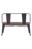 Elio Double Bench Rustic Wood