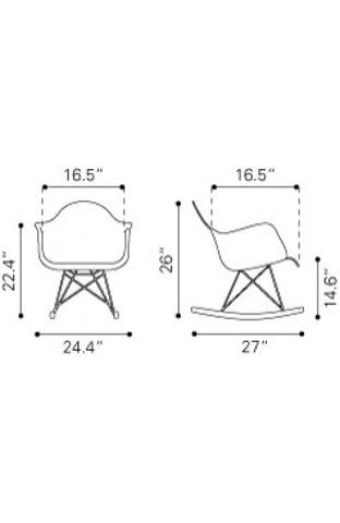 Rocket Occasional Chair White