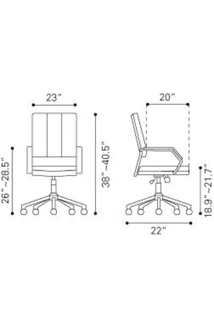 Director Comfort Office Chair Black