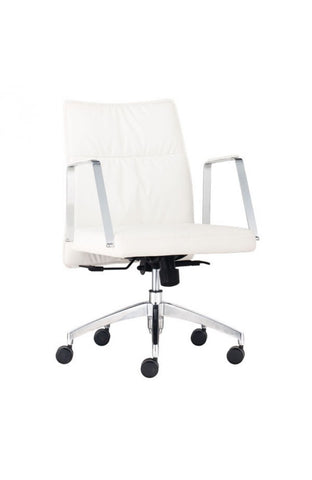 Dean Low Back Office Chair White