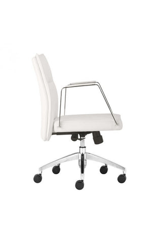 Dean Low Back Office Chair White