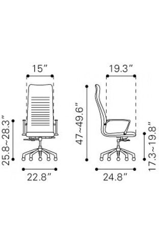 Lion High Back Office Chair White