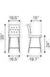 Uppsala Counter Chair Graphite