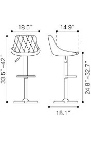 Devilin Bar Chair White