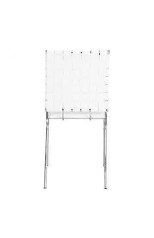 Criss Cross Dining Chair White