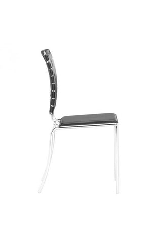 Criss Cross Dining Chair Black