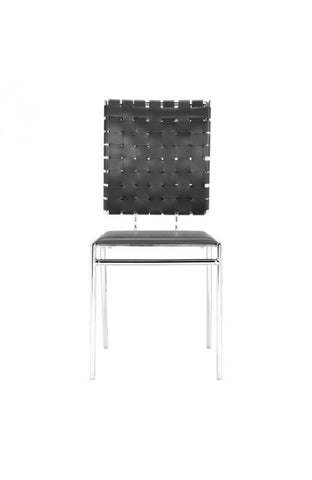 Criss Cross Dining Chair Black