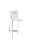 Criss Cross Counter Chair White