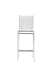 Criss Cross Counter Chair White