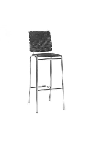 Criss Cross Bar Chair Black