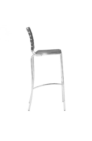 Criss Cross Bar Chair Black