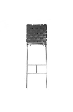 Criss Cross Bar Chair Black