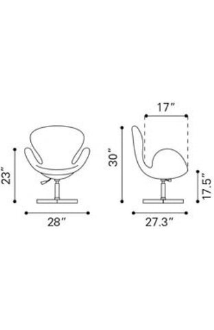 Pori Occasional Chair White