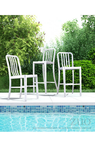Gastro Bar Chair Brushed Aluminum