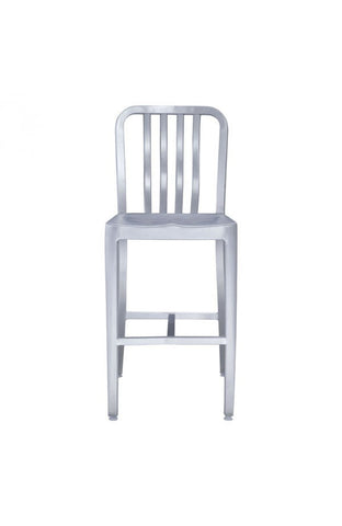 Gastro Counter Chair Brushed Aluminum