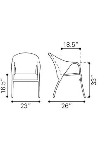 Montezuma Dining Chair Espresso