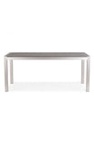 Metropolitan Dining Table Brushed Aluminum