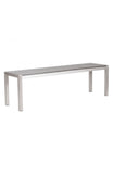 Metropolitan Double Bench Brushed Aluminum