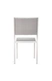 Metropolitan Dining Armless Chair Brushed Aluminum