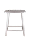 Megapolis Bar Table Brushed Aluminum