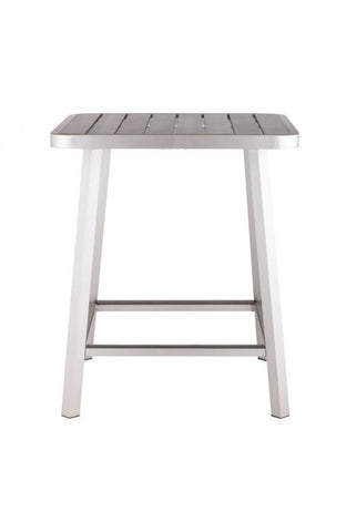 Megapolis Bar Table Brushed Aluminum