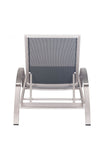 Metropolitan Chaise Lounge Brushed Aluminum