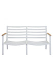 Maya Beach Sofa Light Gray, Nautral & White