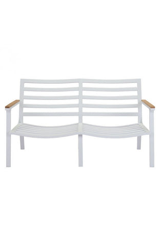 Maya Beach Sofa Light Gray, Nautral & White